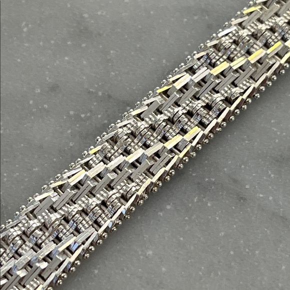 Vintage 80s Sterling Silver Bracelet - Picture 4 of 10